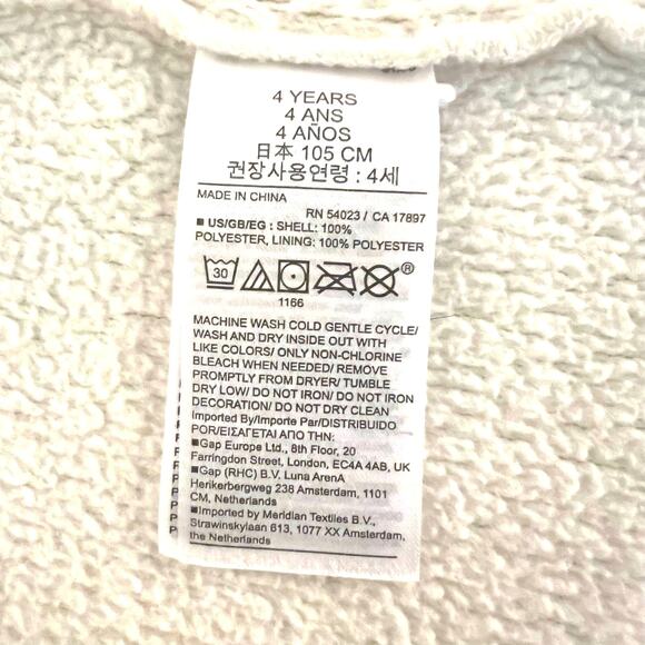 Baby Gap Princess Mouse hooded fleece robe pockets & belt size 4 years Recycled - Picture 6 of 8